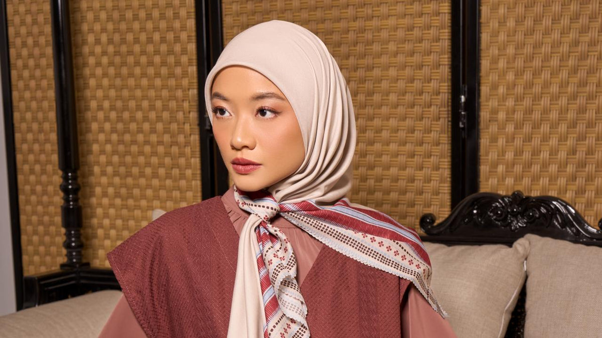 Rekomendasi Hijab Merah napocut: Mulai dari Polos hingga Motif