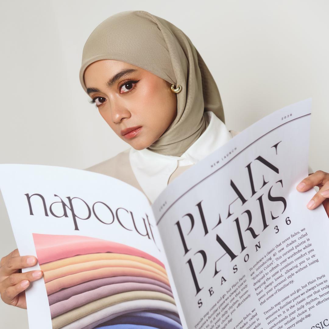 Gandeng Ayudia sebagai Muse, napocut Luncurkan 40 Warna Baru Hijab Paris