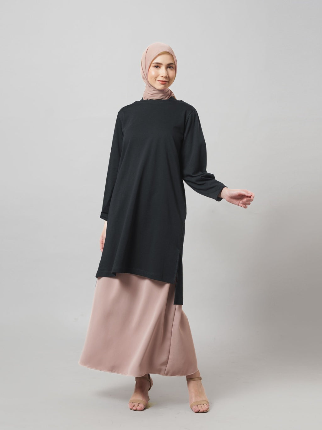 Feya Tunic - Tunik Polos Lengan Panjang