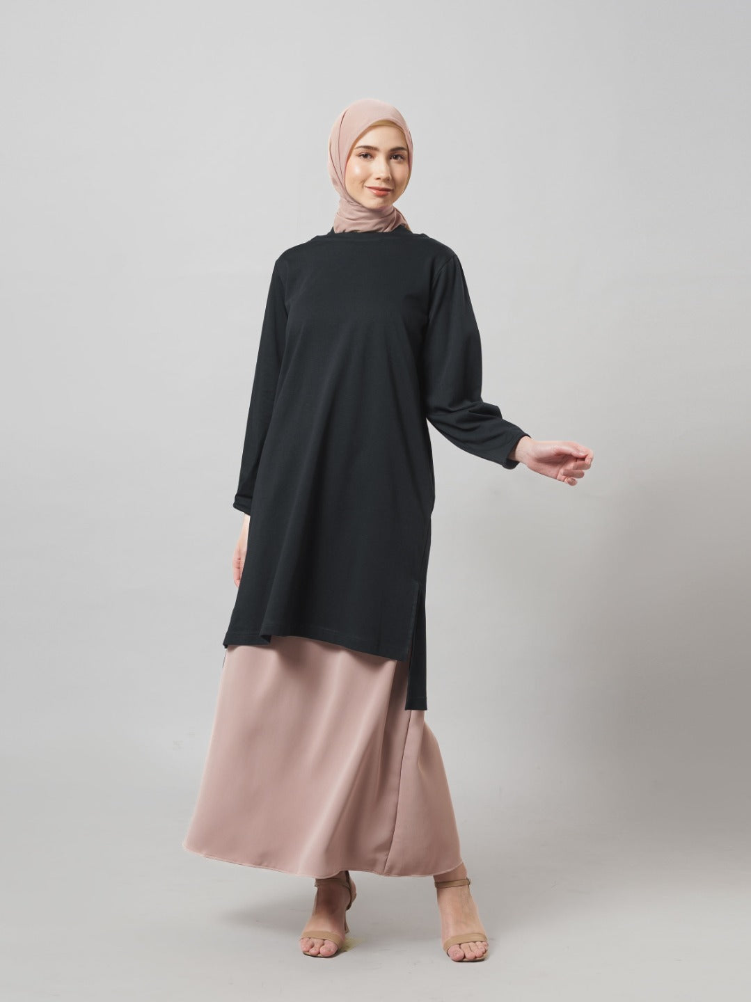 Feya Tunic - Tunik Polos Lengan Panjang