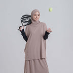 EasyOn Geya Long Sport Hijab - Hijab Rompi Olahraga Instant  Anti UV