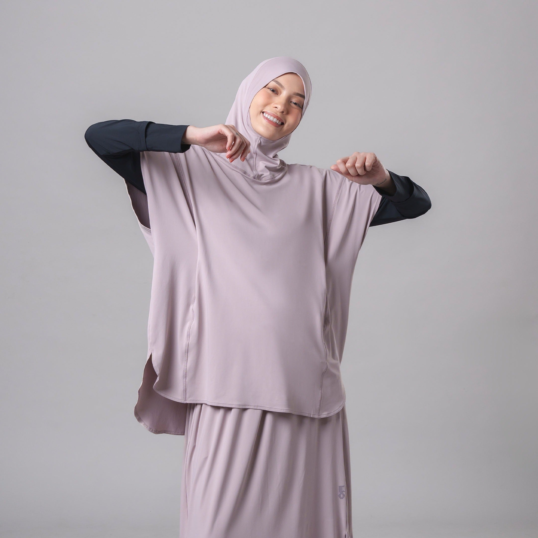 EasyOn Geya Long Sport Hijab - Hijab Rompi Olahraga Instant  Anti UV