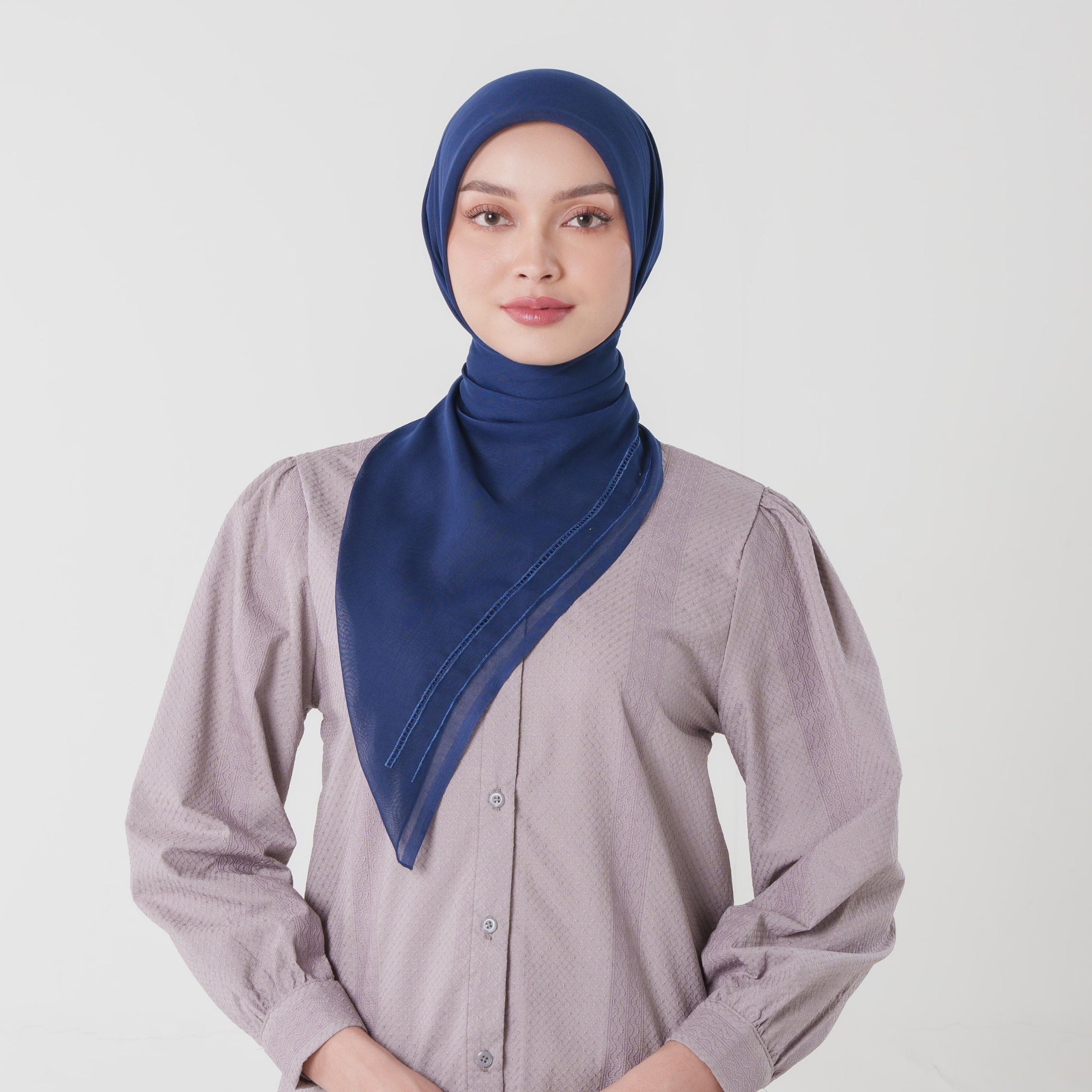 Alea Embroidery - Jilbab Segiempat Bordir Kerancang Premium