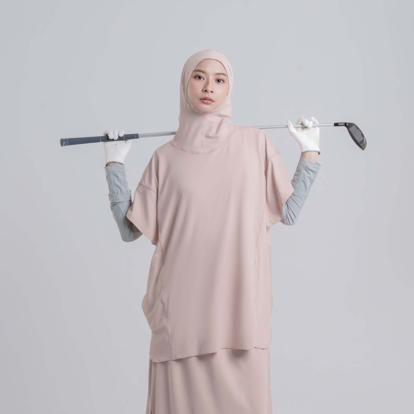 EasyOn Geya Long Sport Hijab - Hijab Rompi Olahraga Instant  Anti UV