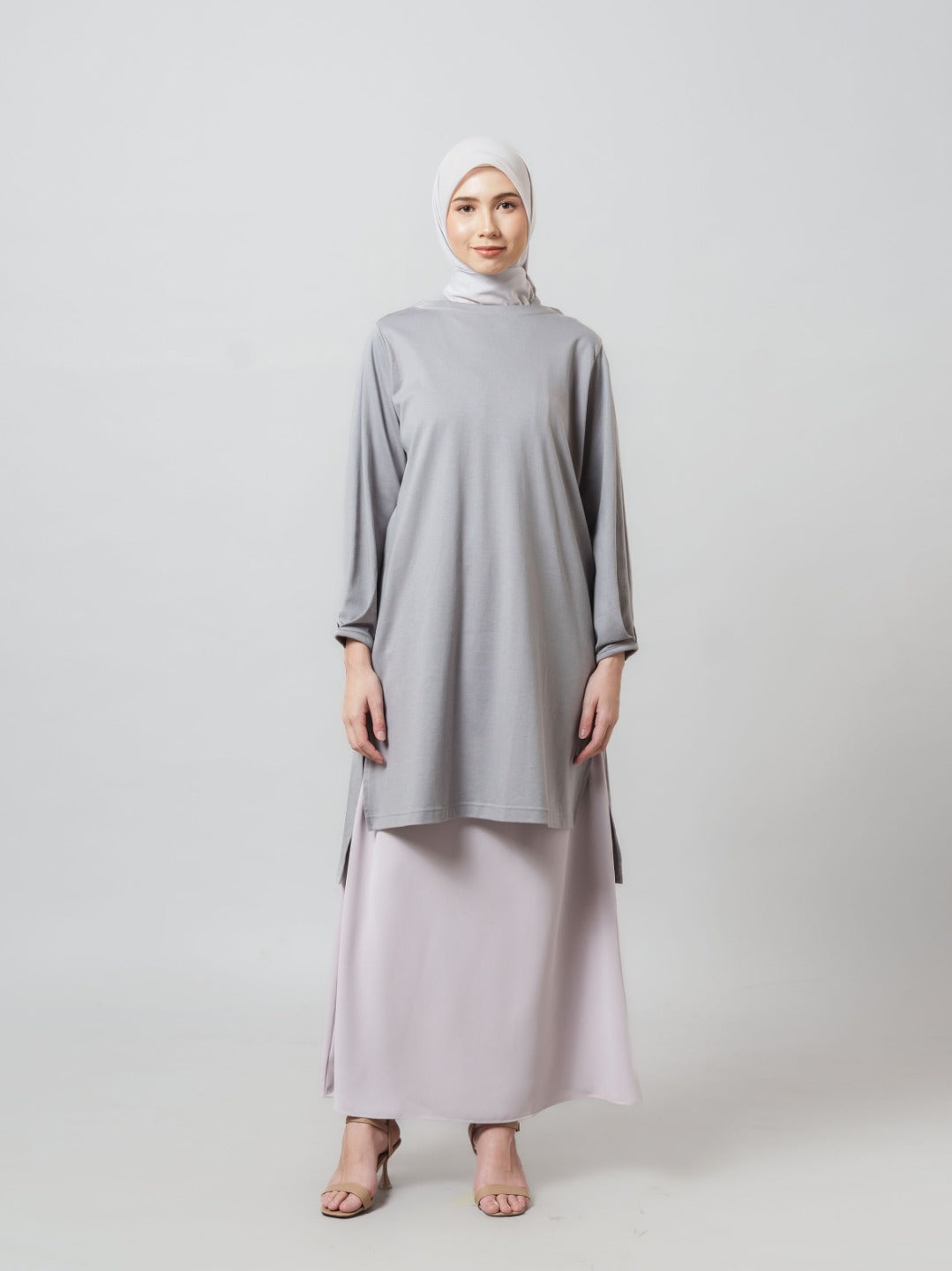 Feya Tunic - Tunik Polos Lengan Panjang