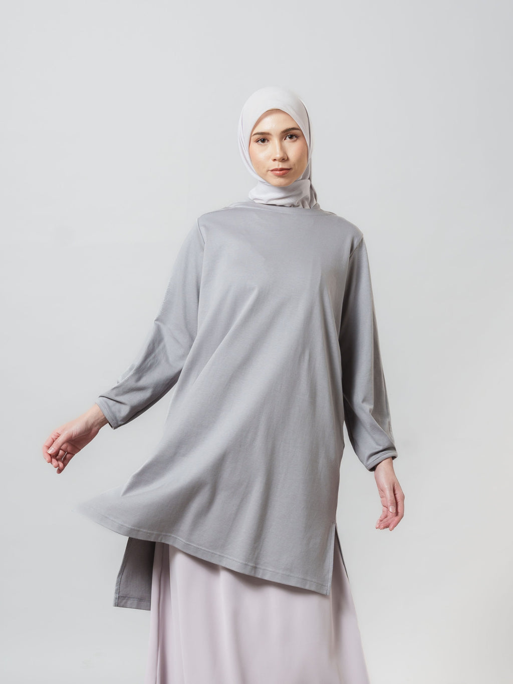 Feya Tunic - Tunik Polos Lengan Panjang