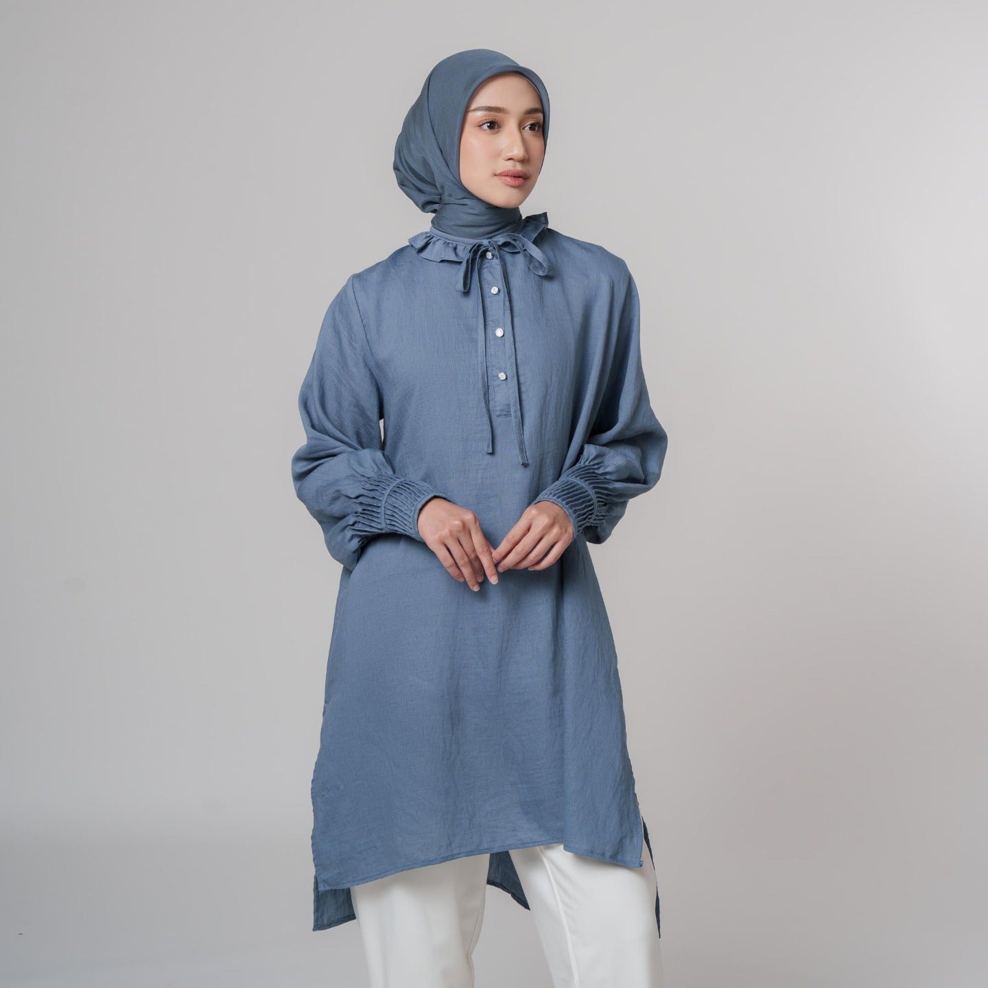 Nafila Tunic - Tunik Polos Lengan Panjang