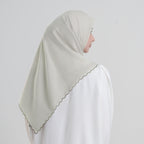 Aryn Embroidery - Hijab Segiempat Bordir Gelombang