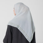 Alea Embroidery - Jilbab Segiempat Bordir Kerancang Premium