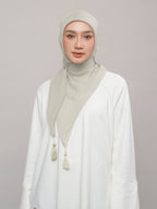 Plain Tassel Blue & Green Series - Hijab Ronce Segiempat Paris Jepang Premium