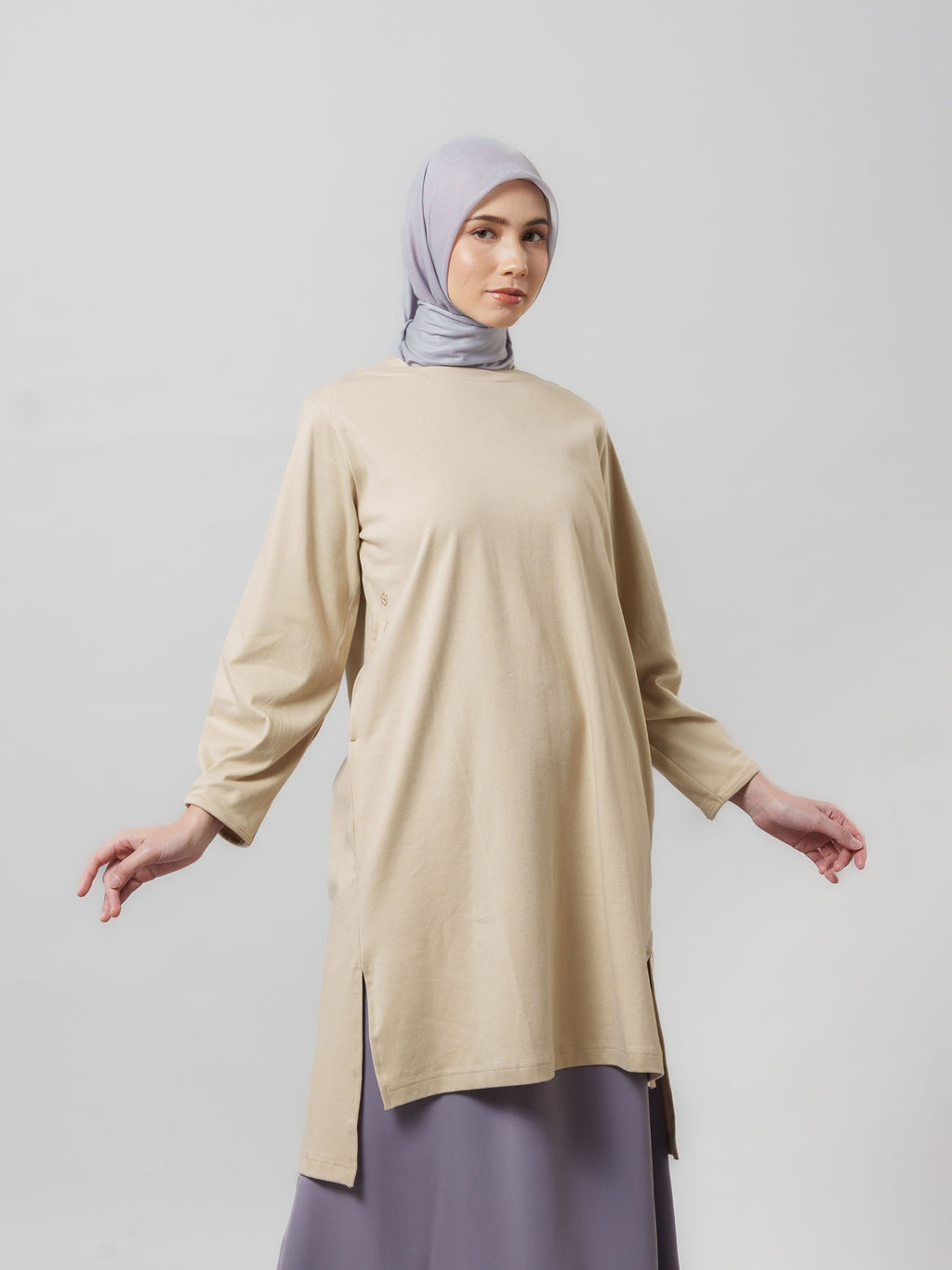 Feya Tunic - Tunik Polos Lengan Panjang