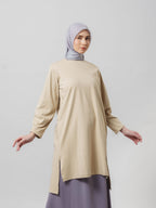 Feya Tunic - Tunik Polos Lengan Panjang