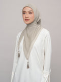 Plain Tassel Blue & Green Series - Hijab Ronce Segiempat Paris Jepang Premium
