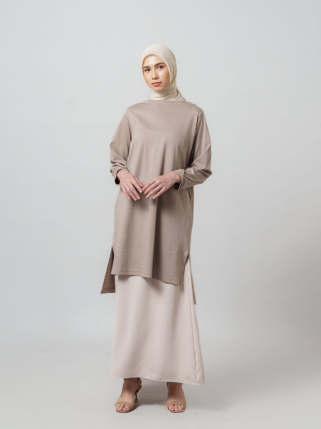 Feya Tunic - Tunik Polos Lengan Panjang