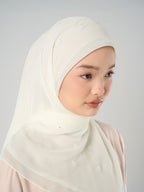 Melati Embroidery - Hijab Segiempat Bordir Bunga Swarovski