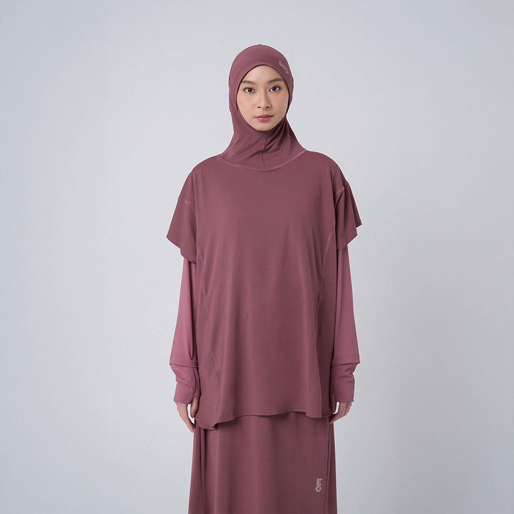 EasyOn Geya Long Sport Hijab - Hijab Rompi Olahraga Instant  Anti UV