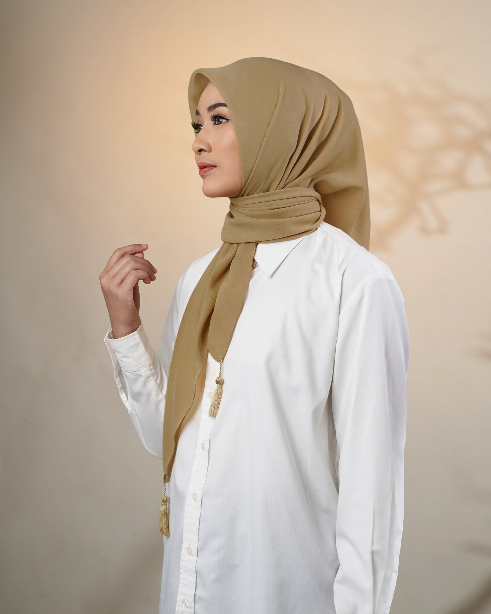 Plain Tassel - Hijab Segiempat Paris Jepang Premium Ronce 115 x 115 cm