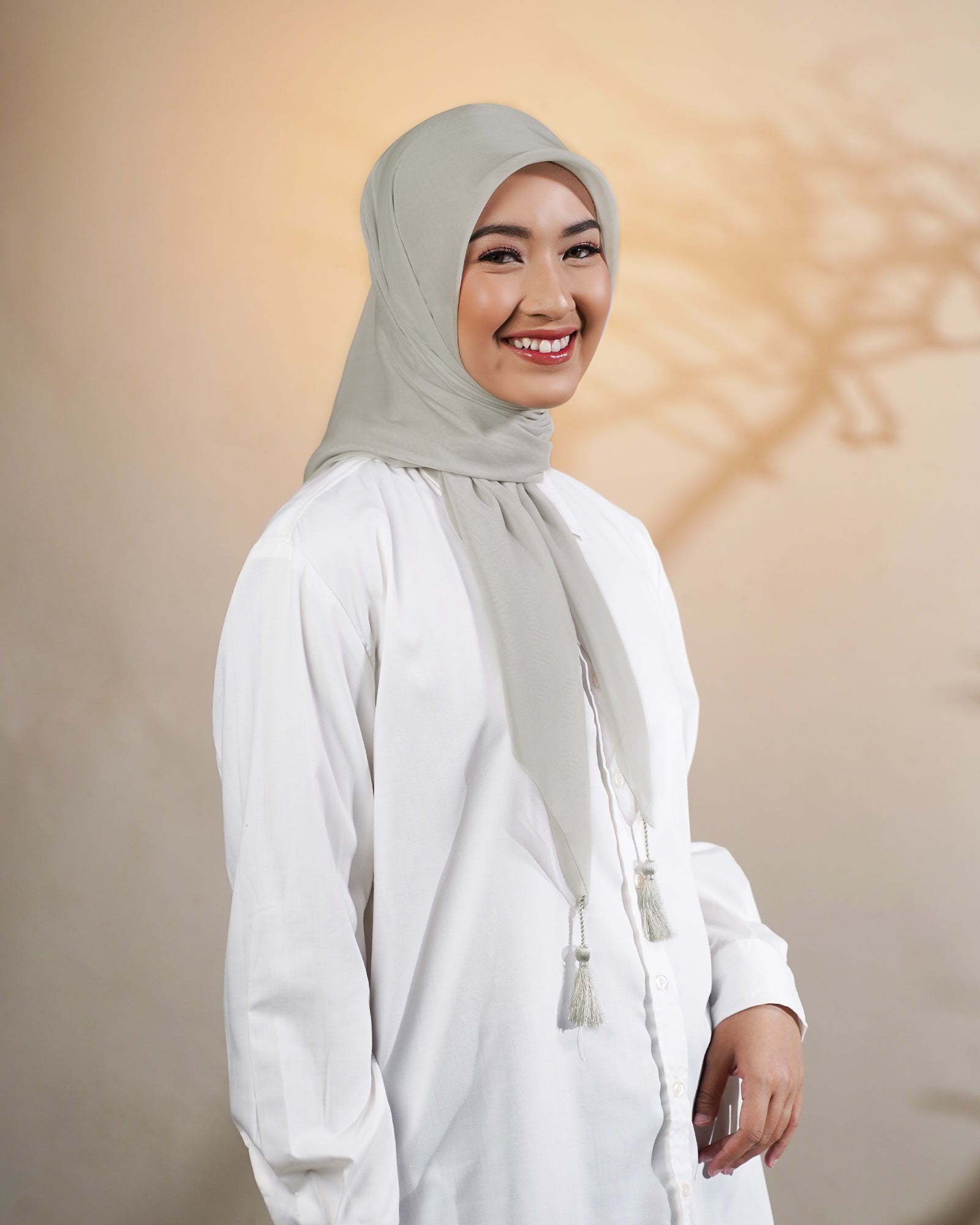 Plain Tassel - Hijab Segiempat Paris Jepang Premium Ronce 115 x 115 cm