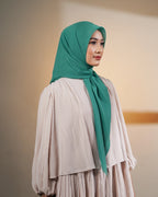 Plain Paris - Hijab Segiempat Paris Jepang Premium Seri Biru & Hijau