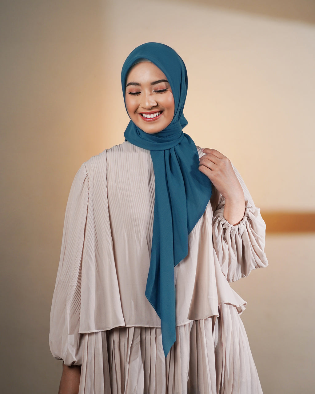 Plain Paris - Hijab Segiempat Paris Jepang Premium Seri Biru & Hijau