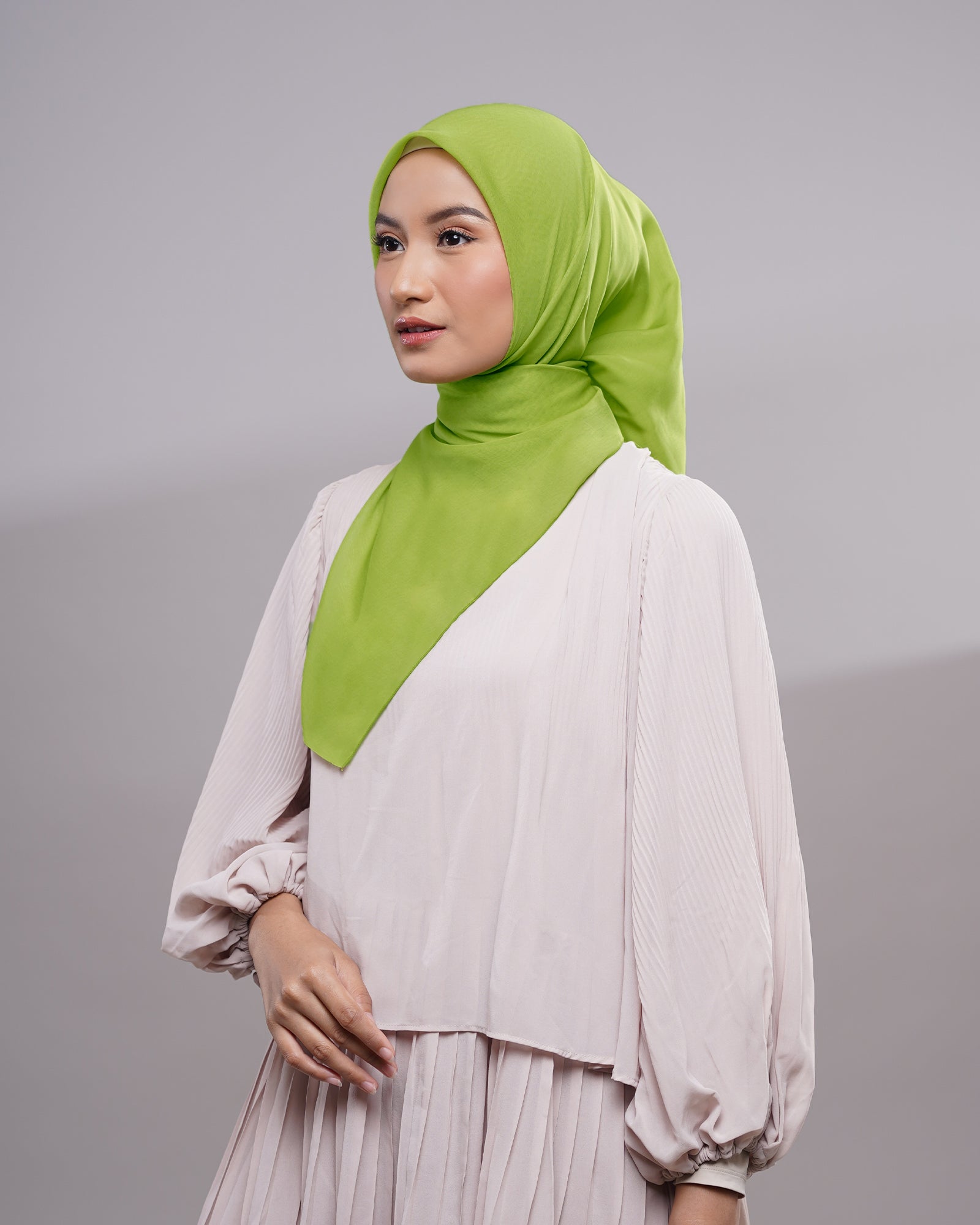 Plain Paris - Hijab Segiempat Paris Jepang Premium Blue & Green Series