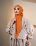 Plain Paris Yellow & Orange Series - Hijab Segiempat Paris Jepang Premium
