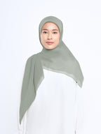 Plain Paris - Hijab Segiempat Paris Jepang Premium Seri Biru & Hijau