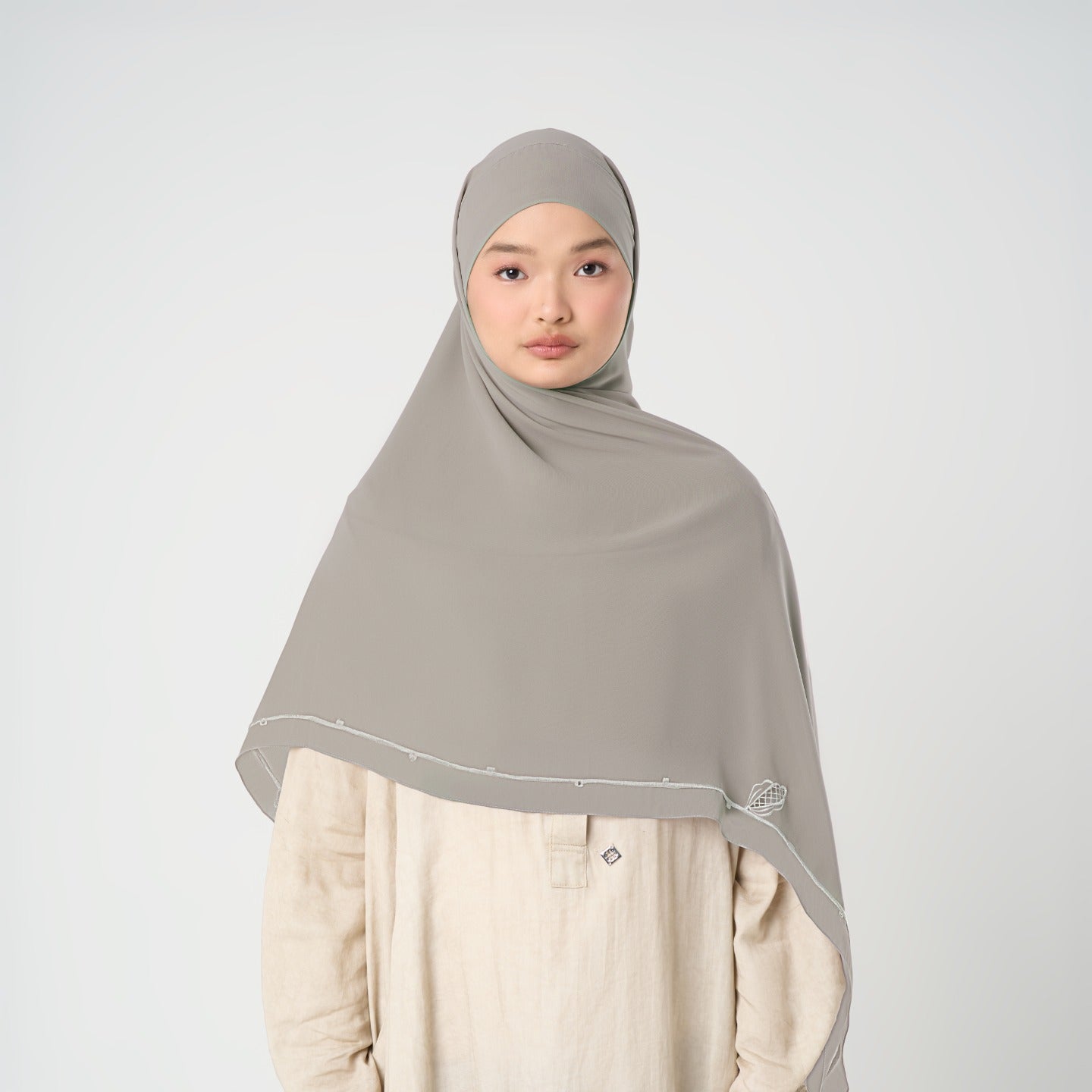 Afina Embroidery Instant - Khimar Bordir Premium