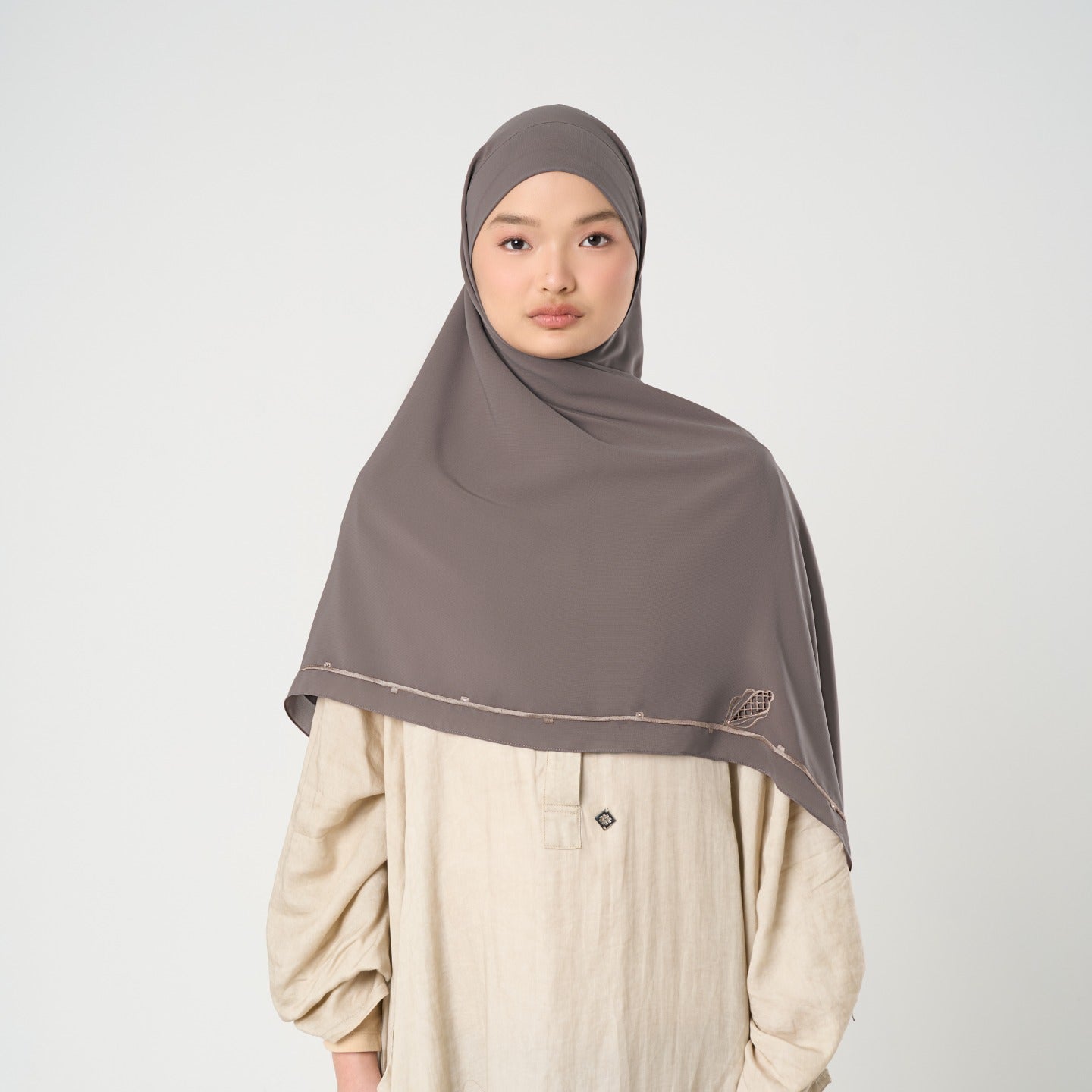 Afina Embroidery Instant - Khimar Bordir Premium