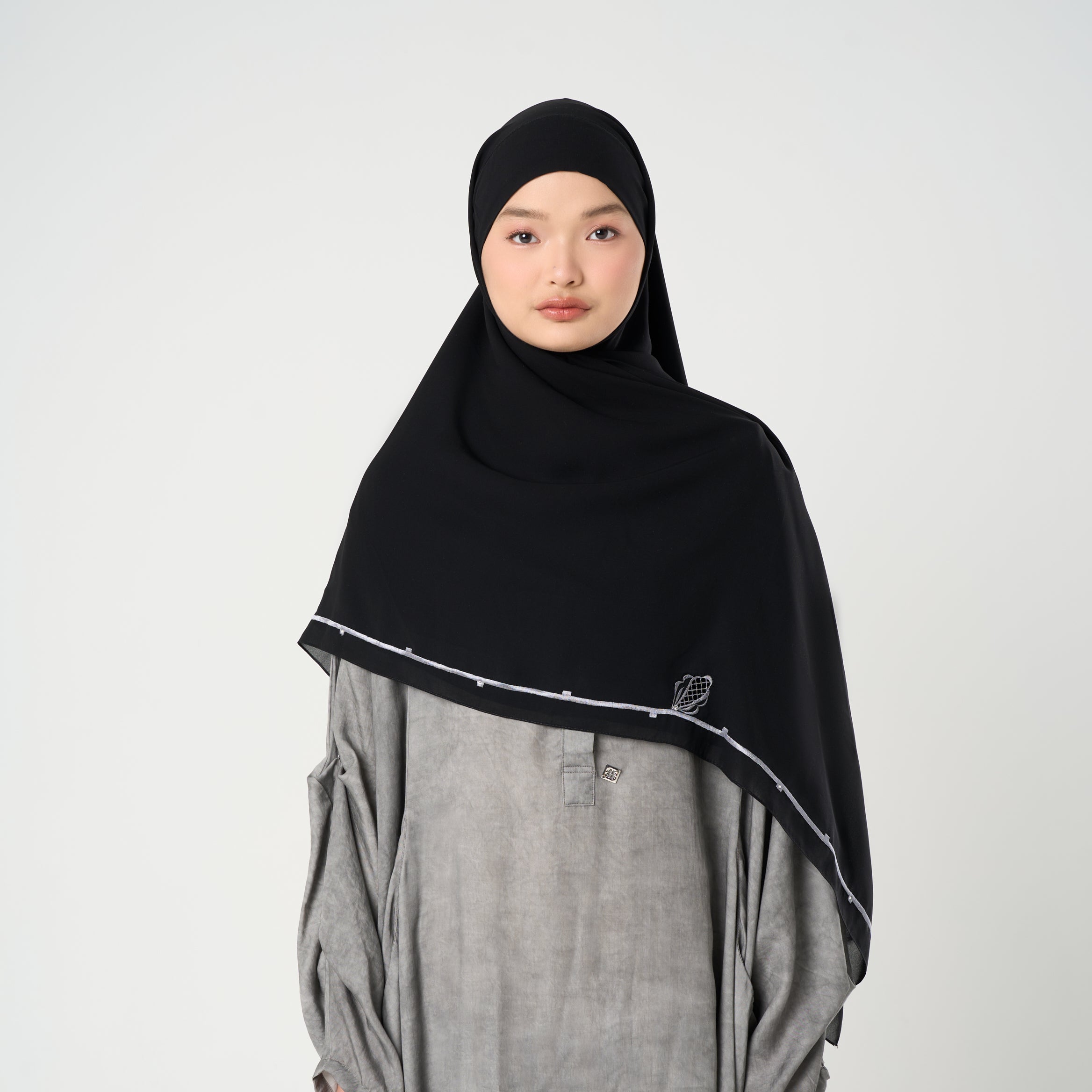 Afina Embroidery Instant - Khimar Bordir Premium