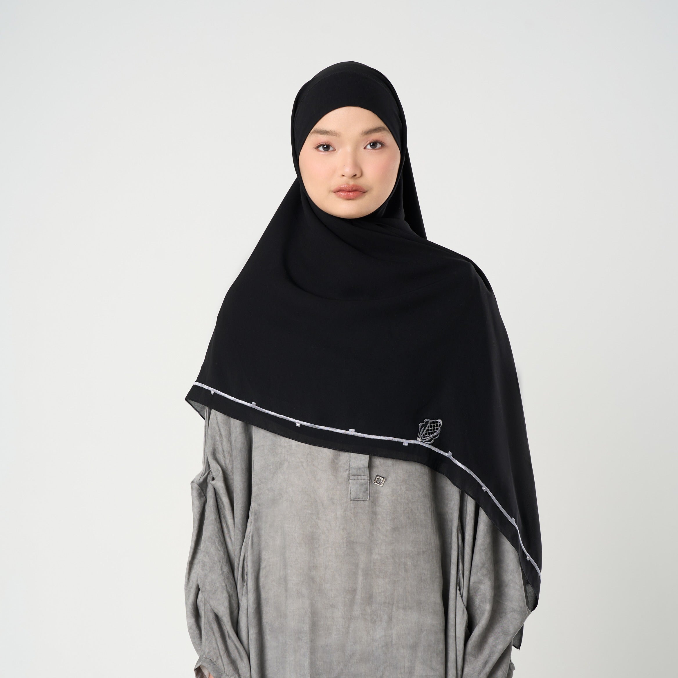 Afina Embroidery Instant - Khimar Bordir Premium