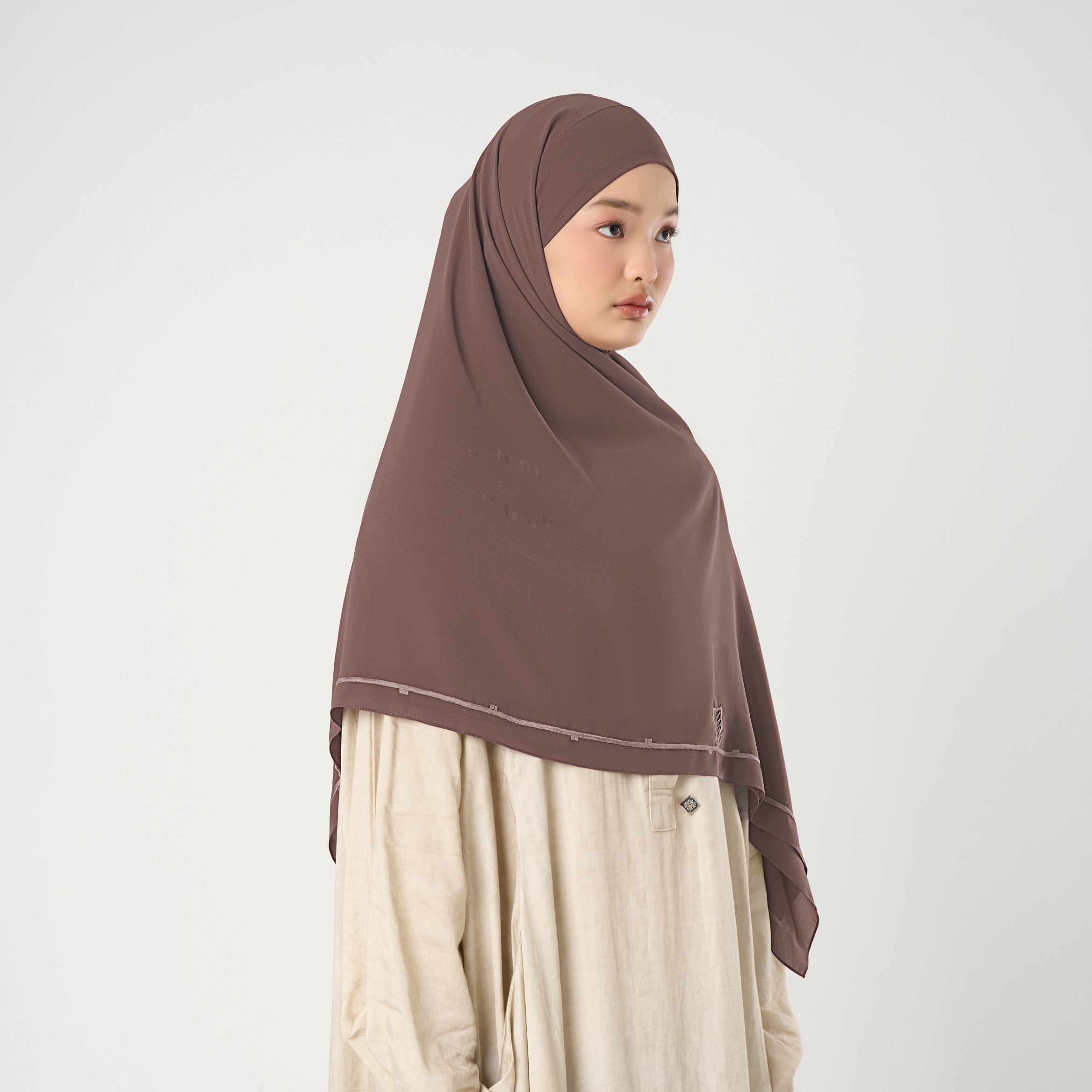 Afina Embroidery Instant - Khimar Bordir Premium