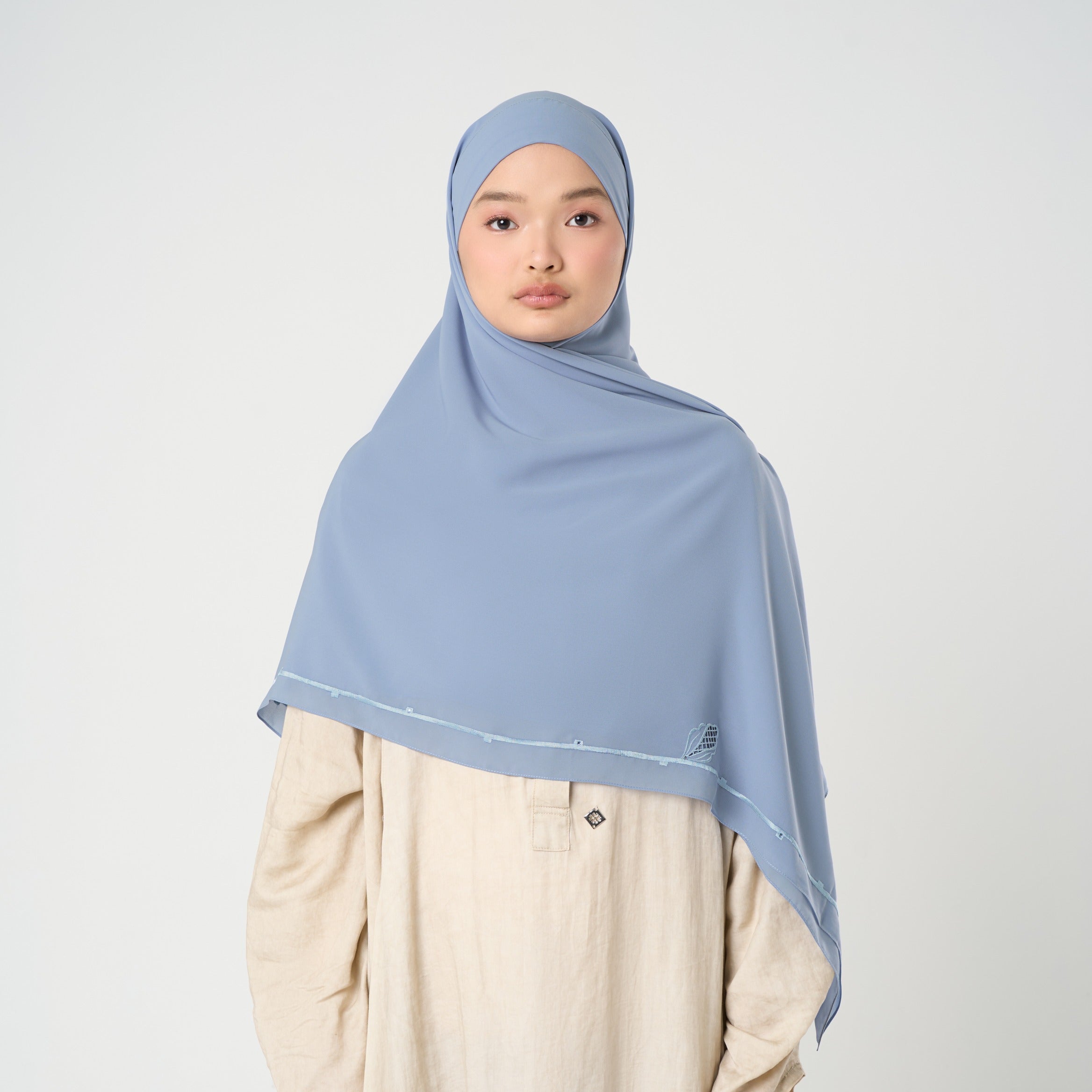 Afina Embroidery Instant - Khimar Bordir Premium