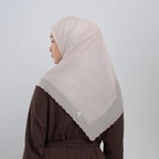 Aryn Embroidery - Hijab Segiempat Bordir Gelombang