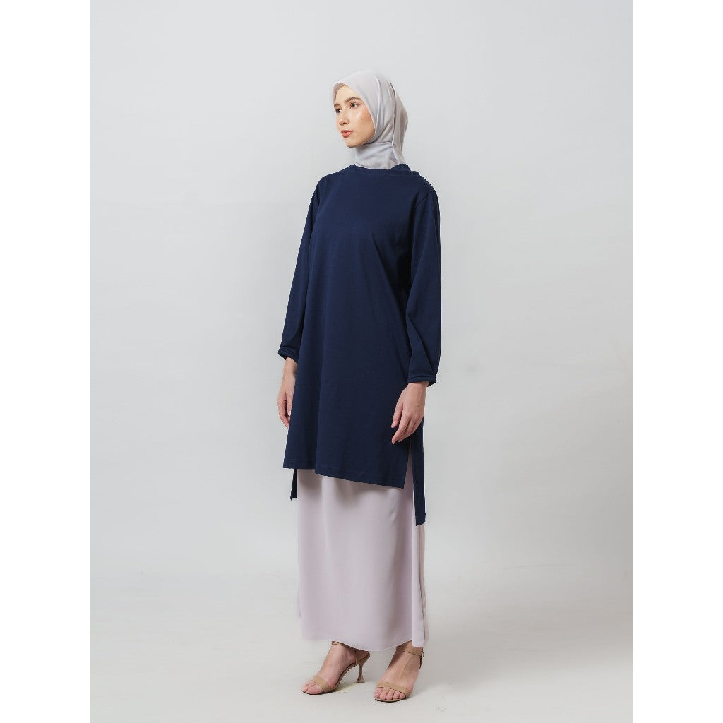 Feya Tunic - Tunik Polos Lengan Panjang