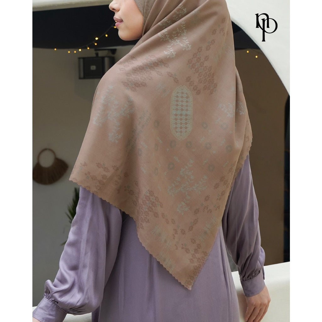 Jilbab Syar'i Le Jardin - Hijab Segiempat Printing Premium