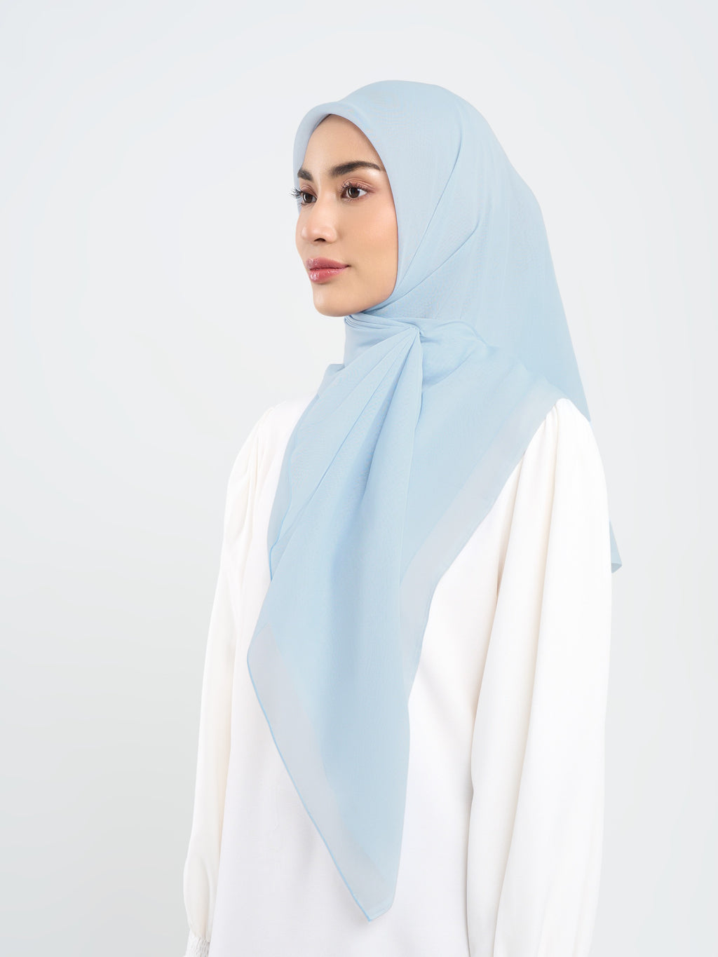 Plain Paris - Hijab Segiempat Paris Jepang Premium Seri Biru & Hijau