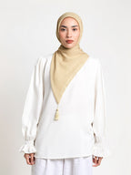 Plain Tassel - Hijab Segiempat Paris Jepang Premium Ronce 115 x 115 cm