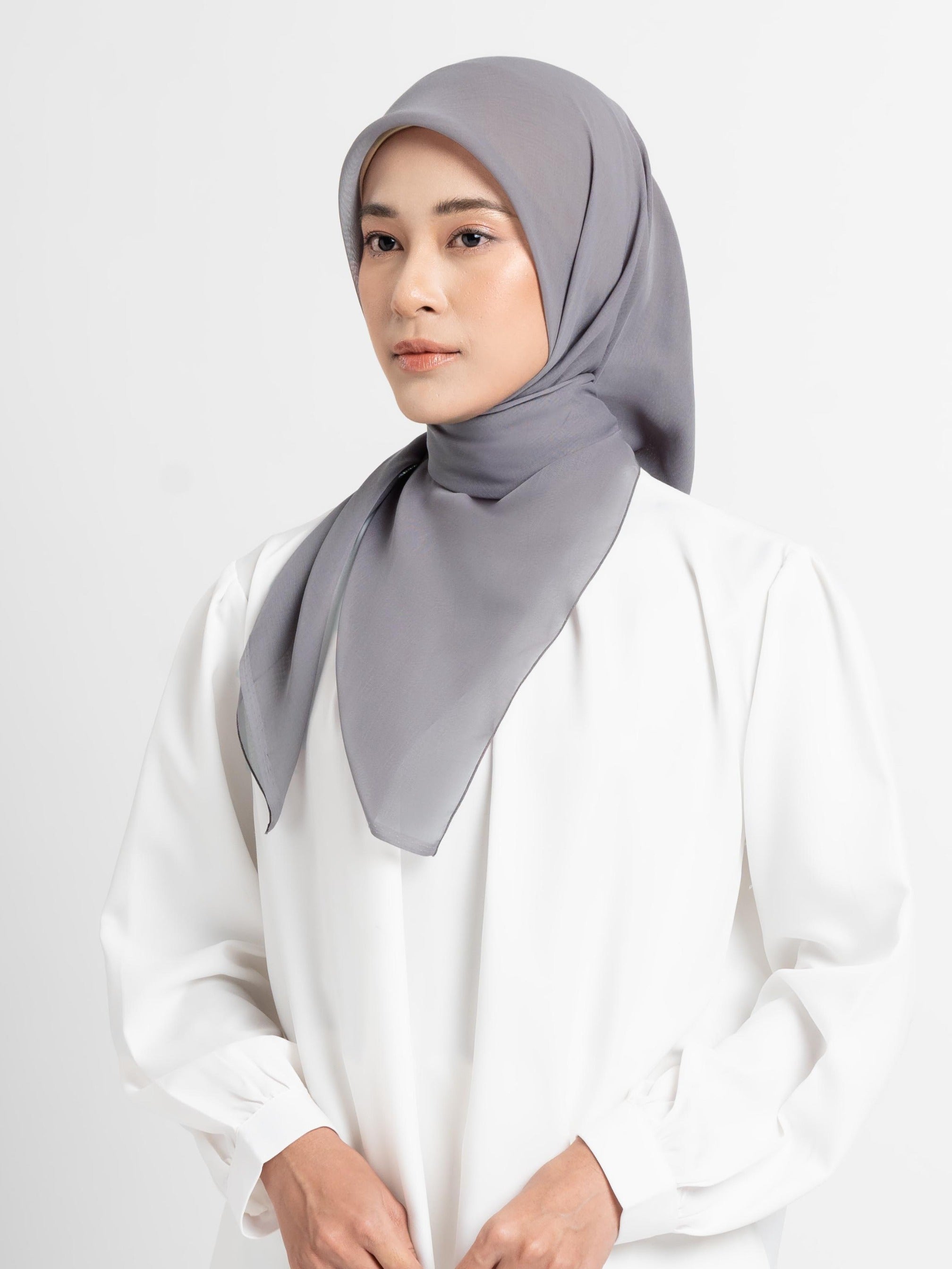 Plain Paris - Hijab Segiempat Paris Jepang Premium Seri Biru & Hijau