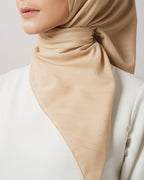 Plain Jacquard - Hijab Voal Segiempat Polos Premium