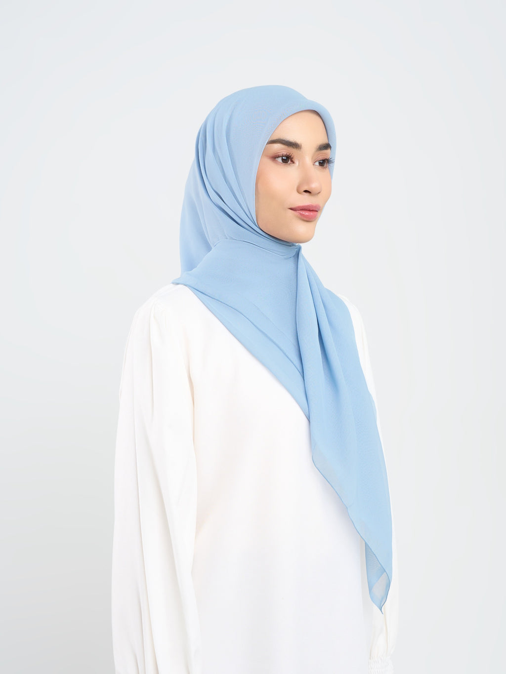 Plain Paris - Hijab Segiempat Paris Jepang Premium Seri Biru & Hijau