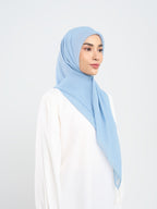 Plain Paris - Hijab Segiempat Paris Jepang Premium Seri Biru & Hijau