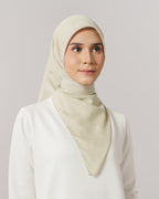 Plain Jacquard - Hijab Voal Segiempat Polos Premium