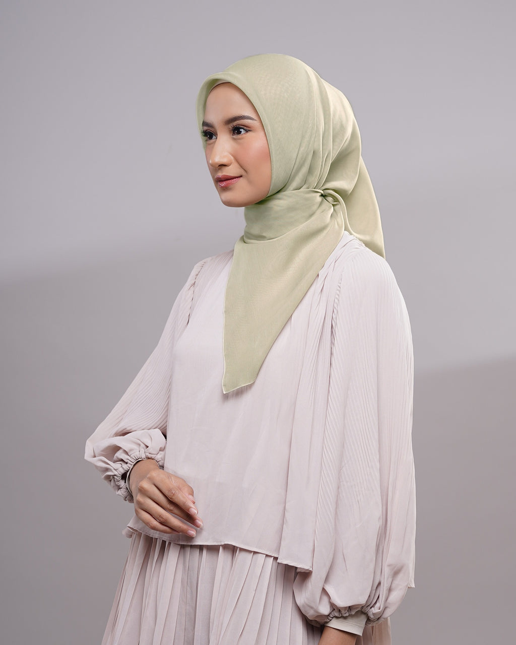 Plain Paris - Hijab Segiempat Paris Jepang Premium Seri Biru & Hijau