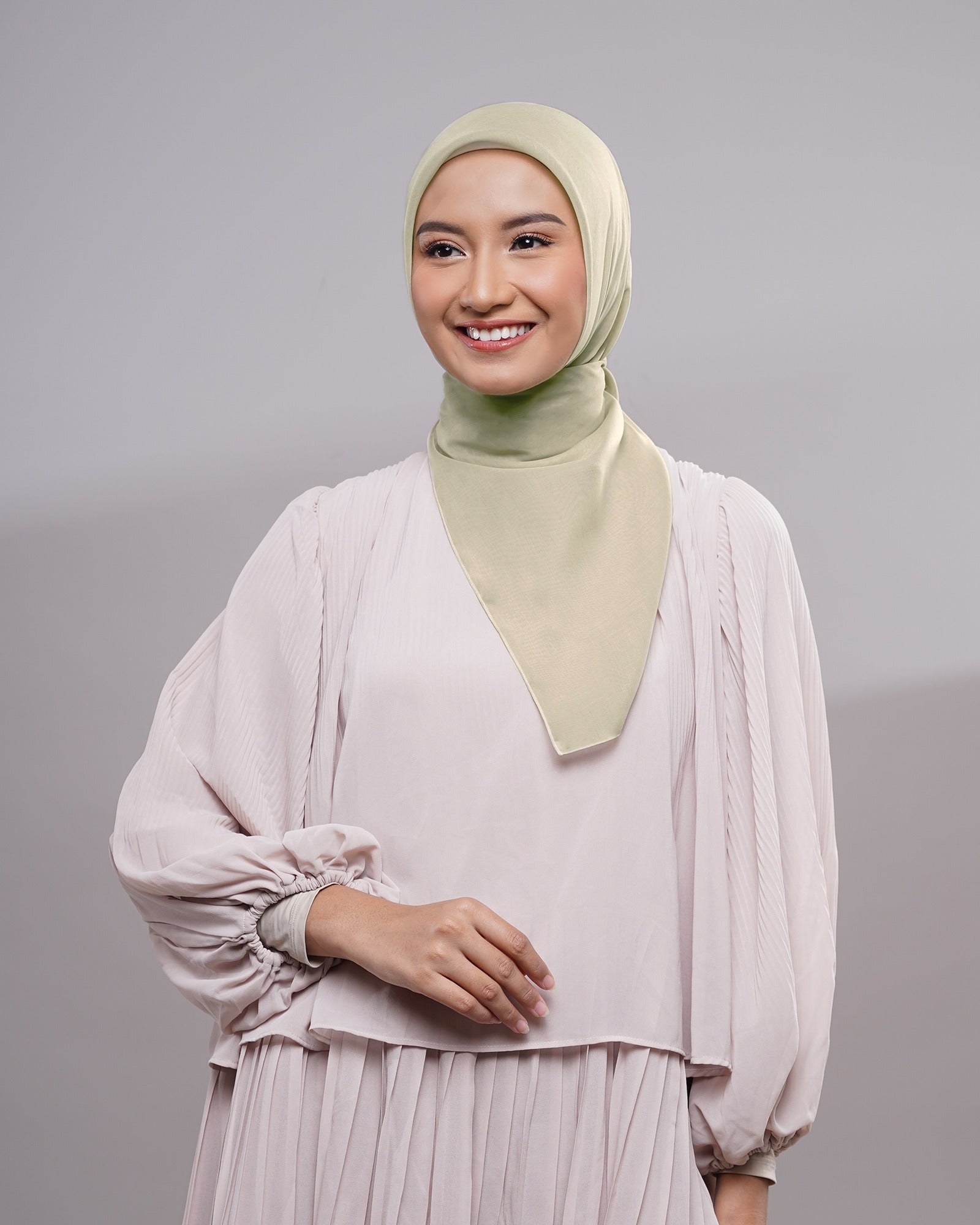 Plain Paris - Hijab Segiempat Paris Jepang Premium Seri Biru & Hijau