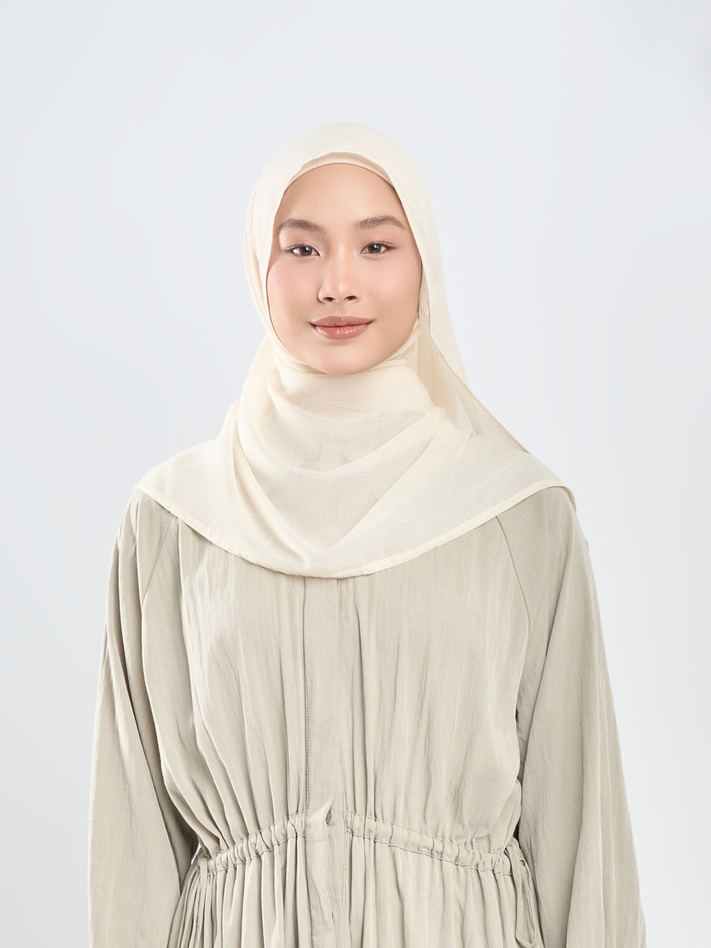 Hijab napocut - Pashmina Floe Slub - Pashmina Flowy Premium Bahan Voal Slub (Diantara Voal dan Viscose)