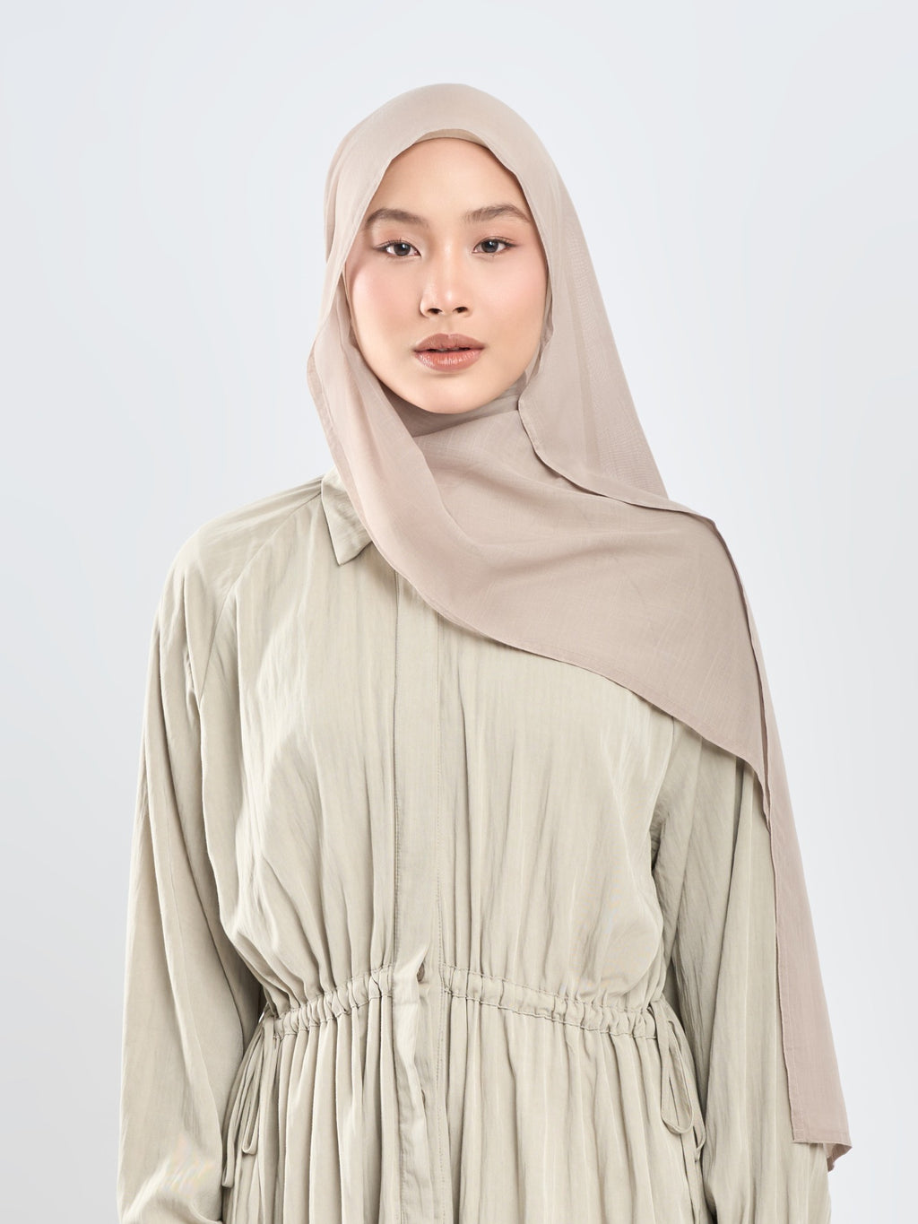 Hijab napocut - Pashmina Floe Slub - Pashmina Flowy Premium Bahan Voal Slub (Diantara Voal dan Viscose)