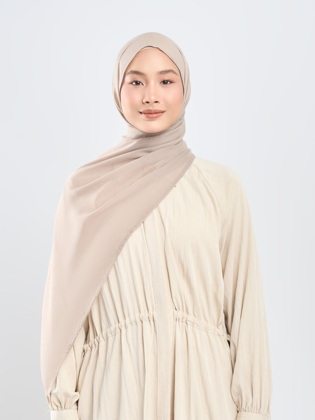 Hijab napocut - Pashmina Floe Slub - Pashmina Flowy Premium Bahan Voal Slub (Diantara Voal dan Viscose)