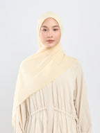 Hijab napocut - Pashmina Floe Slub - Pashmina Flowy Premium Bahan Voal Slub (Diantara Voal dan Viscose)