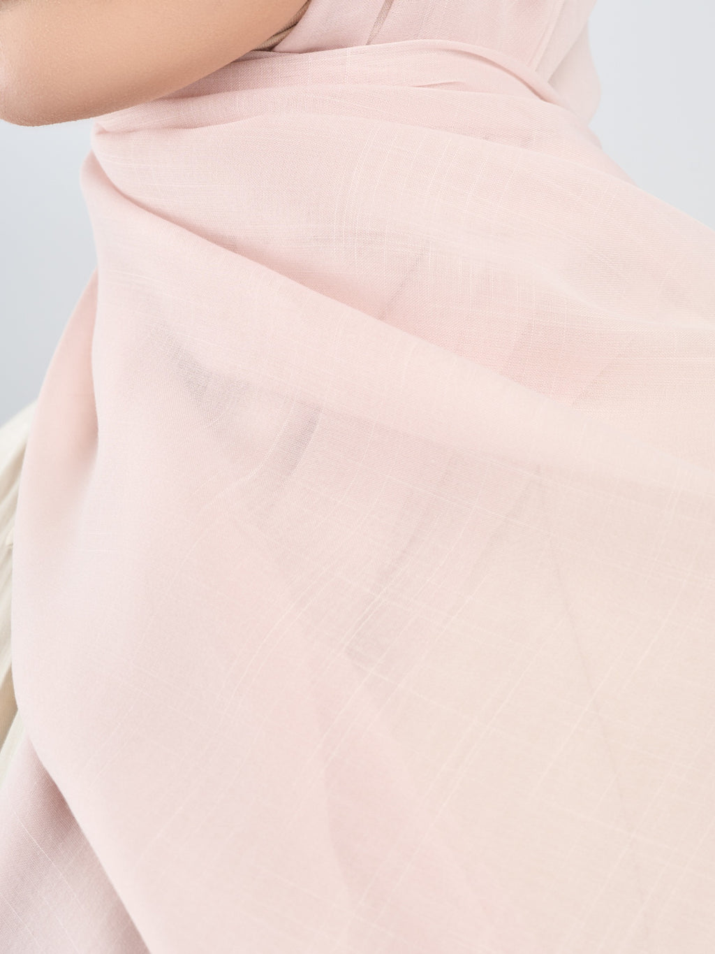 Hijab napocut - Pashmina Floe Slub - Pashmina Flowy Premium Bahan Voal Slub (Diantara Voal dan Viscose)